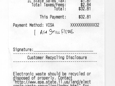 i am still here (receipts), 2012