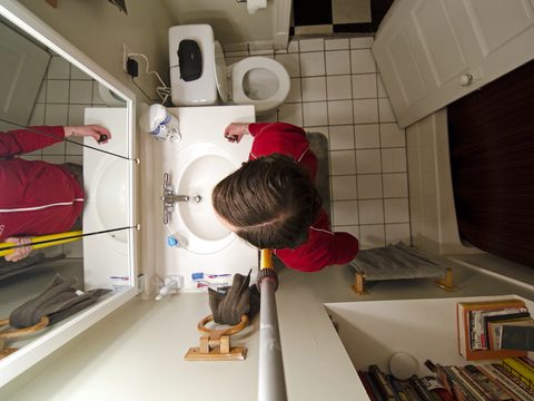 over head (my bathroom), 2012
